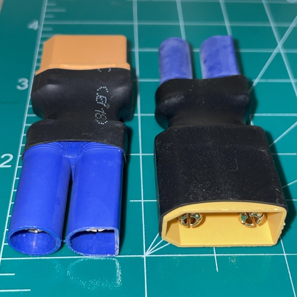 2pc‎ Male XT60 to EC5 Female Adapter Connector for Lipo Battery Plugs RC Parts